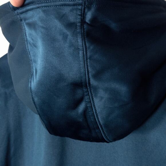 Adidas Aeroready Fleece Hoodie Blue Women’s Size L NWT Minimalist Athleisure - Picture 6 of 10